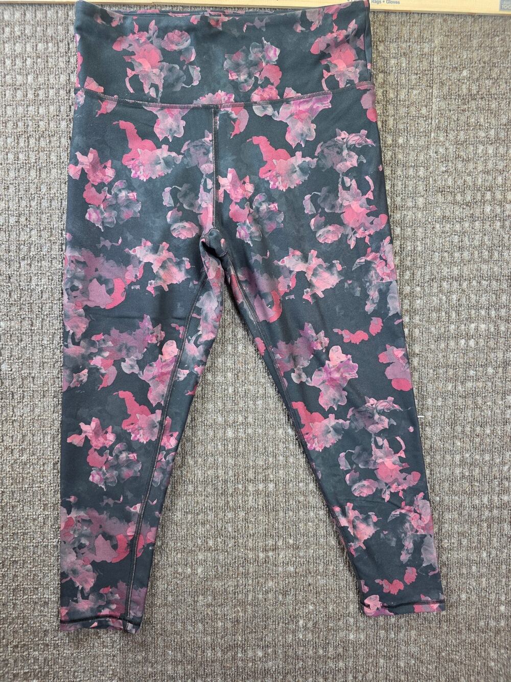 Women's high-waisted floral print leggings.   Jessica Simpson Active.  Size XXL